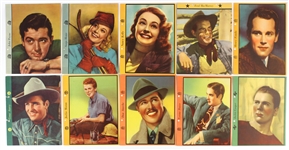 1936 Dixie Ice Cream Mail Away Hand Colored Premium 8”x11” Group of 13