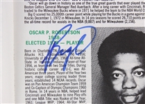 1981-82 Oscar Robertson Milwaukee Bucks Signed Media Guide (JSA)