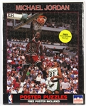 1988 Michael Jordan Chicago Bulls 16" x 20" Jigsaw Puzzle & Poster - Lot of 2