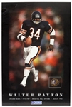 1993 Walter Payton Chicago Bears 16" x 24" Hall of Fame Poster