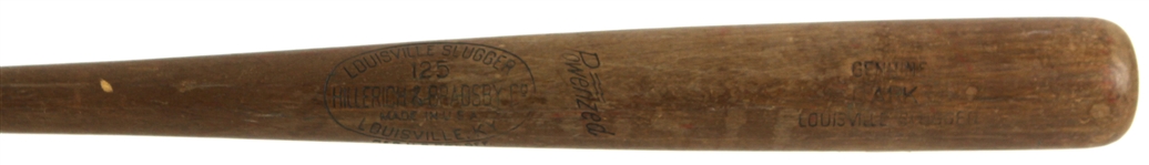 1974-75 Al Dark Oakland Athletics H&B Louisville Slugger Professional Model Bat (MEARS LOA)