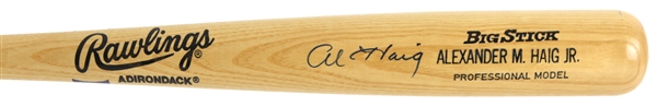 1990s Alexander Haig Jr. Army General Signed Rawlings Adirondack Big Stick (JSA)