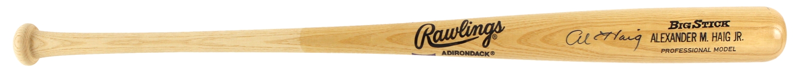 1990's Alexander Haig Jr. Army General Signed Rawlings Adirondack Big Stick (JSA)