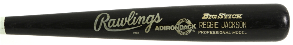1987 Reggie Jackson Oakland Athletics Signed & Inscribed Rawlings Adirondack Professional Model Game Used Bat (MEARS LOA/JSA/CelebzDirect) Collection of Bill North