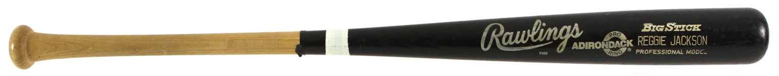 1987 Reggie Jackson Oakland Athletics Signed & Inscribed Rawlings Adirondack Professional Model Game Used Bat (MEARS LOA/JSA/CelebzDirect) Collection of Bill North