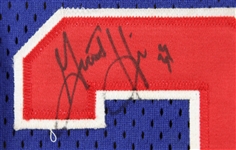 1995-96 Grant Hill Detroit Pistons Signed Game Worn Road Jersey (MEARS LOA/JSA)