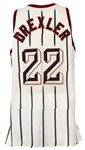 1996-97 Clyde Drexler Houston Rockets Game Worn Home Jersey (MEARS LOA)