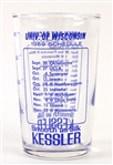 1969 Green Bay Packers Wisconsin Badgers Kessler 4oz. Schedule Shot Glass