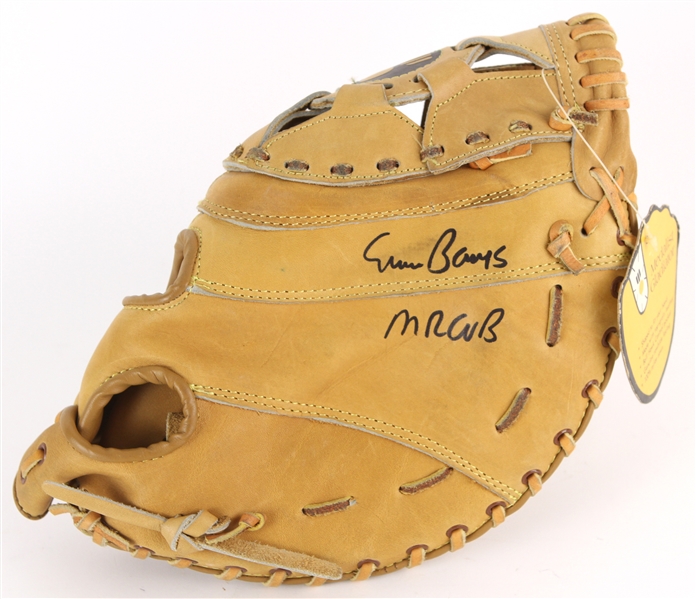 1960s Ernie Banks Chicago Cubs Signed & Inscribed "Mr. Cub" Medalist Store Model First Basemans Mitt (JSA)