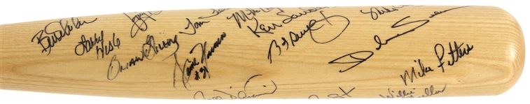 1994 Milwaukee Brewers Multi Signed Louisville Slugger Franchise 25th Anniversary Bat w/ 20 Signatures Including George Bamberger, Jim Gantner, Mike Caldwell & More (JSA)
