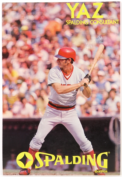 1970s Carl Yastrzemski Boston Red Sox 22.5" x 33.5" Spalding Consultant Broadside