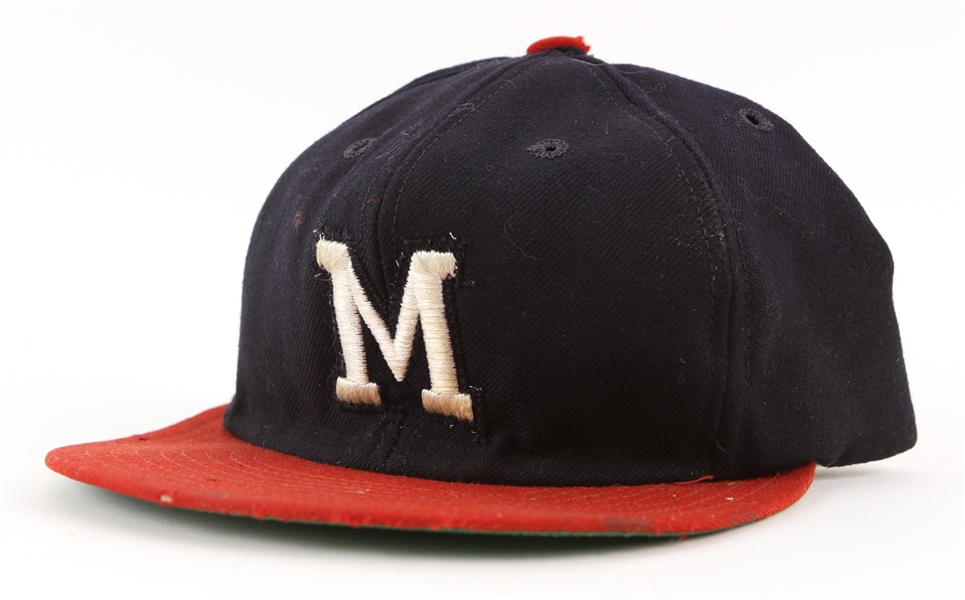 1970s (Post Career) Lew Burdette Milwaukee Braves Game Worn Cap (MEARS LOA)
