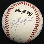 1990's 3,000 Hit Club Multi Signed ONL Coleman Baseball w/ 12 Signatures Including Mays, Rose, Aaron, Kaline, Yaz & More *JSA*