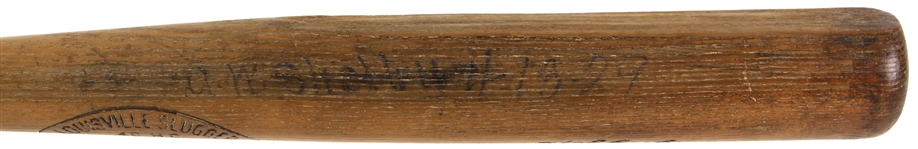 1929 H.S. Kiki Cuyler Pirates/Cubs H&B Louisville Slugger 40HC Sidewritten Store Model Bat 