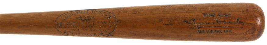 1921-31 Rogers Hornsby Cardinals/Cubs H&B Louisville Slugger 40RH Store Model Bat 