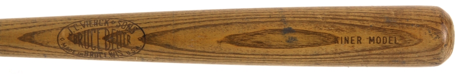 1946-55 Ralph Kiner Pirates/Cubs JC Vierck & Sons Bruce Belter Store Model Bat