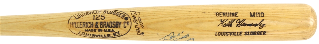 1977-79 Keith Hernandez St. Louis Cardinals Signed H&B Louisville Slugger Professional Model Bat (MEARS LOA/JSA)