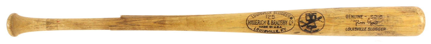1976 Tim Foli Montreal Expos H&B Louisville Slugger Professional Model Game Used Bat (MEARS LOA)
