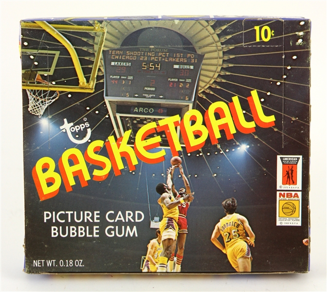 1971-72 Topps Basketball Cards Empty Hobby Box 