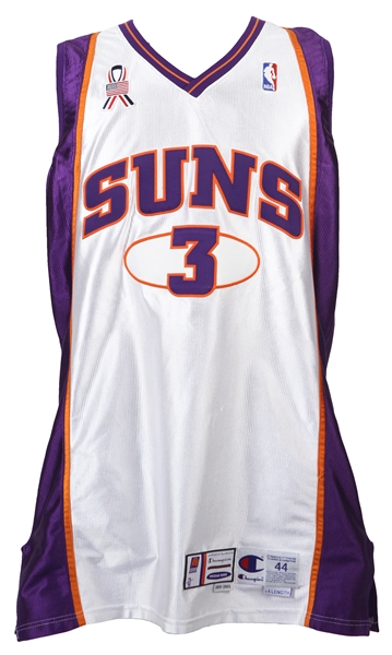 2001-02 Stephon Marbury Phoenix Suns Game Worn Home Jersey (MEARS LOA)