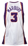 2001-02 Stephon Marbury Phoenix Suns Game Worn Home Jersey (MEARS LOA)