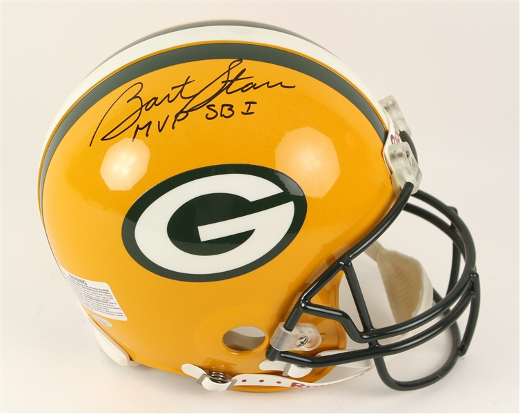 2000s Bart Starr Green Bay Packers Signed Full Size Helmet (TriStar)