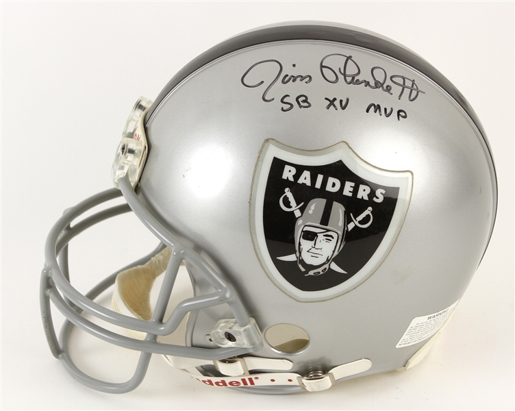 2000s Jim Plunkett Oakland Raiders Signed Full Size Helmet (PSA/DNA)