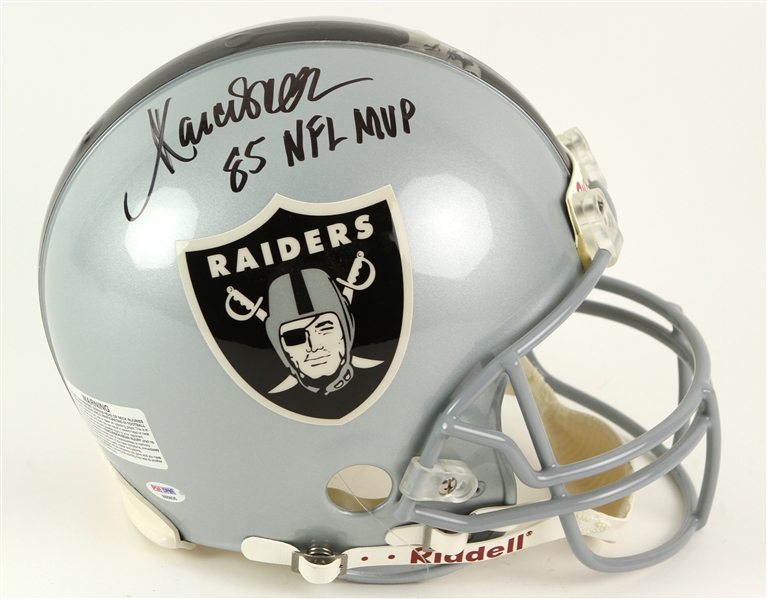 2000s Marcus Allen Los Angeles Raiders Signed Full Size Helmet (PSA/DNA)