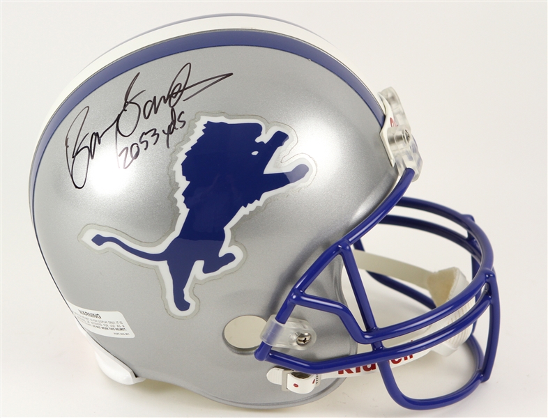 2000s Barry Sanders Detroit Lions Signed Full Size Helmet (PSA/DNA)