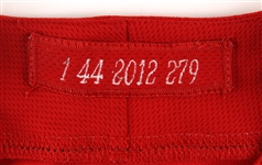 2012 (July 8) Steve Lombardozzi Washington Nationals Game Worn Alternate Jersey (MEARS LOA/MLB Hologram)