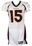 2010 Tim Tebow Denver Broncos Road Jersey (MEARS LOA) Rookie Season