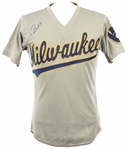 1987-91 Robin Yount Paul Molitor Milwaukee Brewers Signed Batting Practice Jerseys - Lot of 2 (JSA)