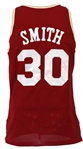 1993-94 Kenny Smith Houston Rockets Game Worn Road Jersey (MEARS LOA)