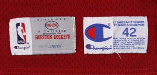1993-94 Kenny Smith Houston Rockets Game Worn Road Jersey (MEARS LOA)