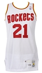 1987-88 World B. Free Houston Rockets Game Worn Home Jersey (MEARS LOA)