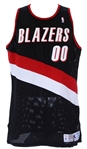 1992-93 Kevin Duckworth Portland Trail Blazers Game Worn Road Jersey (MEARS LOA)