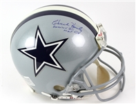 2000s Chuck Howley Dallas Cowboys Signed Full Size Helmet (JSA)