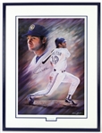 1993 Paul Molitor Brewers/Blue Jays Signed 25" x 33" Framed Artist Proof Lithograph (JSA) 5/40