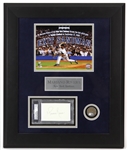 2008 Mariano Rivera New York Yankees 21" x 25" Framed Display w/ PSA Slabbed Signed Cut, Original Yankee Stadium Dirt & More (PSA/DNA & MLB Hologram)