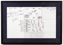 2008 (May 20) John Sterling New York Yankees Signed Scorecard (Steiner)