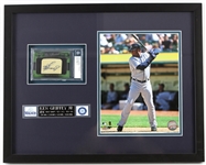 2011 Ken Griffey Jr. Seattle Mariners 15" x 19" Framed Display w/ Beckett Slabbed Signed Cut 