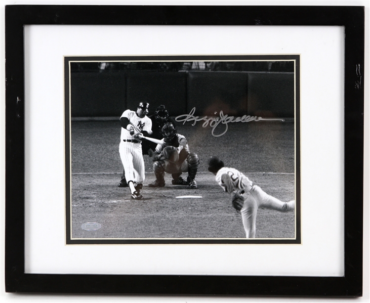 2000s Reggie Jackson New York Yankees Signed 13" x 15" Framed Photo (Steiner)