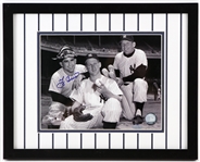 2000s Yogi Berra New York Yankees Signed 13" x 15" Framd Photo (Steiner)