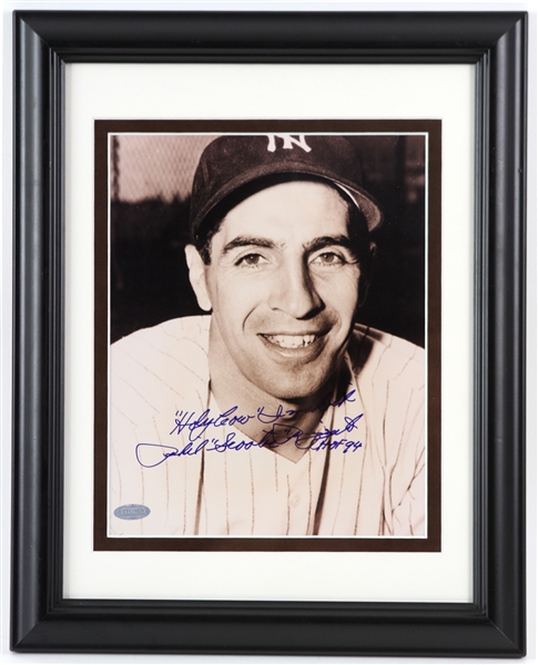 2000s Phil Rizzuto New York Yankees Signed 12" x 15" Framed Photo (Steiner)