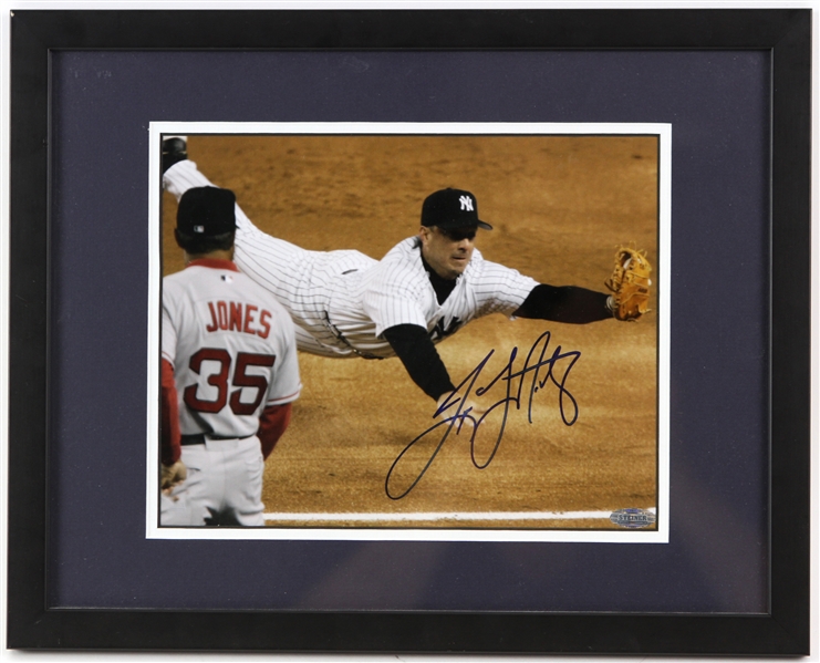 2000s Tino Martinez New York Yankees Signed 12" x 15" Framed Photo (Steiner)