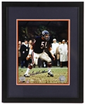 2000s Dick Butkus Chicago Bears Signed 12" x 15" Framed Photo (Mounted Memories)