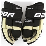 2011-12 Brooks Orpik Pittsburgh Penguins Game Worn Bauer Gloves (MEARS LOA)