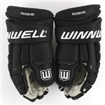 2012-15 Robyn Regehr Los Angeles Kings Game Worn Winnwell Gloves (MEARS LOA)
