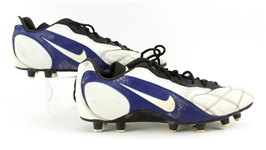 1998 Eddie Kennison St. Louis Rams Game Worn Nike Cleats (MEARS LOA)