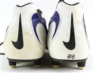 1998 Eddie Kennison St. Louis Rams Game Worn Nike Cleats (MEARS LOA)